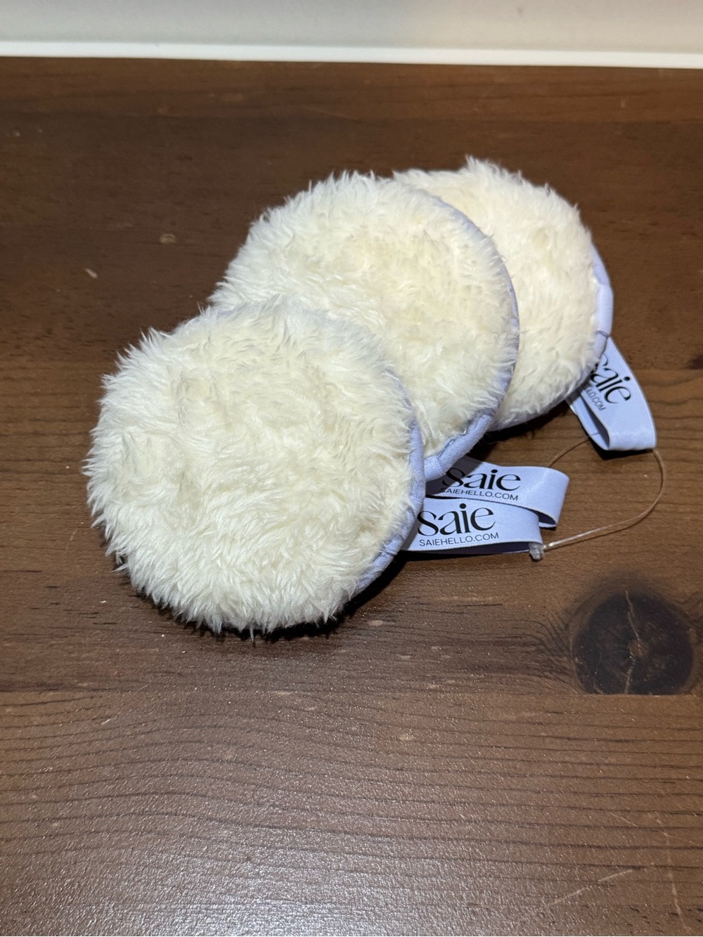 Saie Cream Plush Reusable Makeup Pads